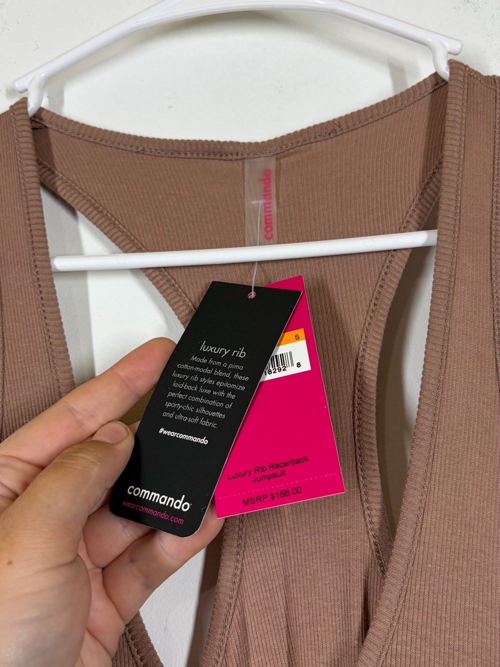 NWT Commando Luxury Rib Racerback
Jumpsuit Size Small - Picture 11 of 11